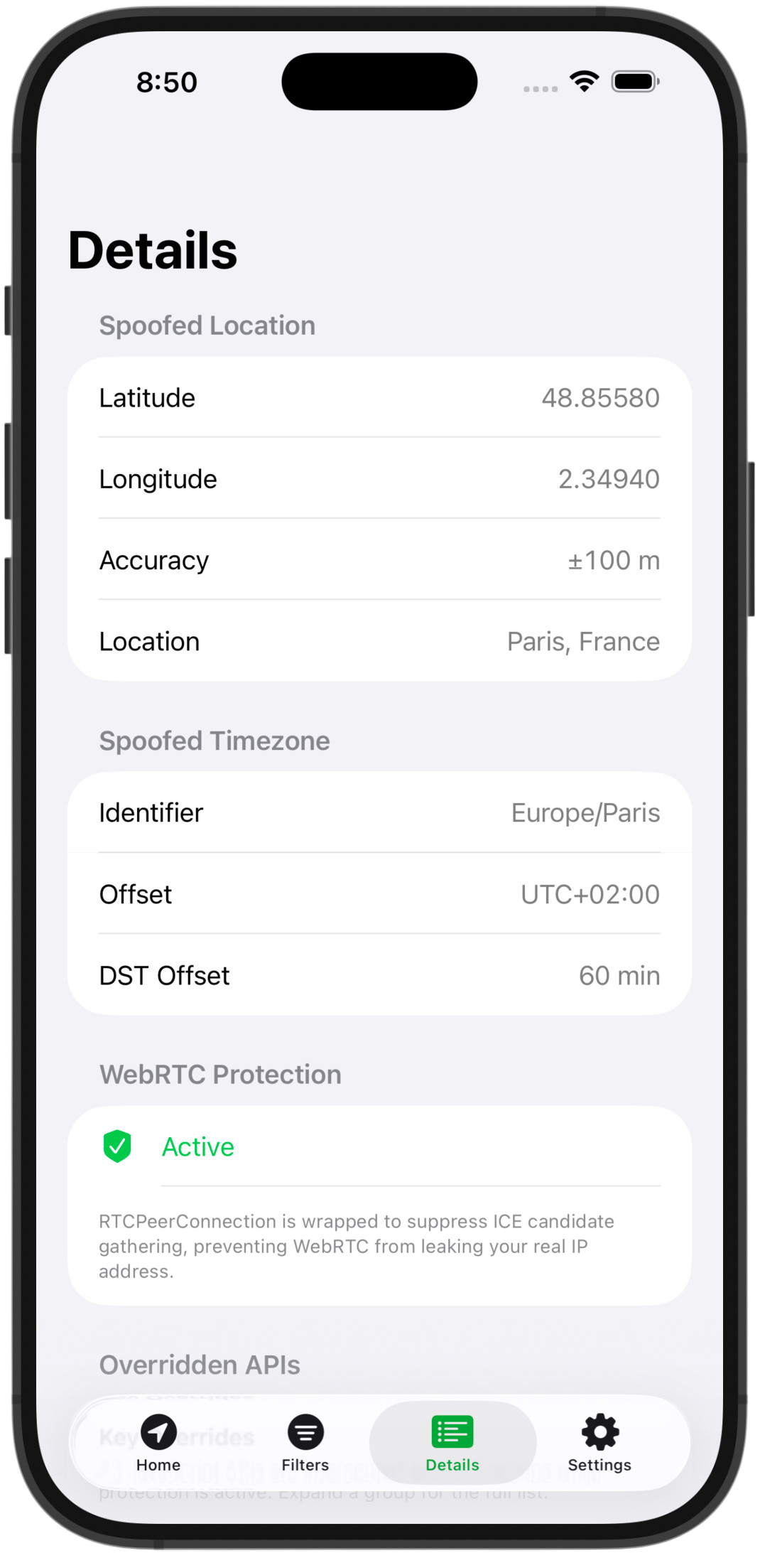 GeoSpoof on iOS — screenshot 3